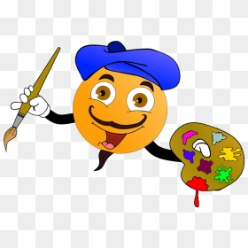 Creativity Emoji, HD Png Download - painter png