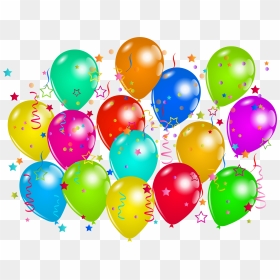 Birthday Balloon Decoration Png, Transparent Png - birthday items png