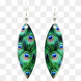 Peacock Feathers , Png Download - Earrings, Transparent Png - peacock feather png images