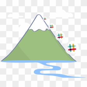 The Slack Growth Strategy - Triangle, HD Png Download - business growth chart png
