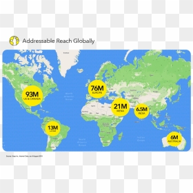 Do The Snapchat Map, HD Png Download - globe map png