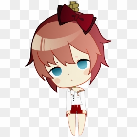 Hanging Chibi Sayori But It"s More Game-accurate - Doki Doki Literature Club Chibi Sayori, HD Png Download - sayori hanging png