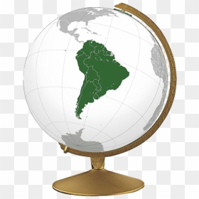 Travel Globe Transparent Images Png - South America, Png Download - globe map png
