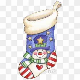 Patriotic Christmas Stocking Border Clipart, HD Png Download - christmas stockings png
