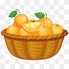 Comida, Frutas Bebidas Etc - Orange Basket Clipart Png, Transparent Png - bebidas png