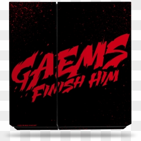 Sony Ps4 Finish Him Decal Skin Kit - Graphic Design, HD Png Download - finish him png
