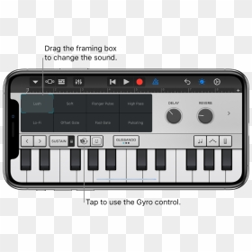 Keyboard Touch Instrument - Lo Fi Keyboard Garageband, HD Png Download - music instrument png