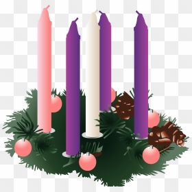 Advent Wreath Png - 2nd Sunday Of Advent Clipart, Transparent Png - advent wreath png