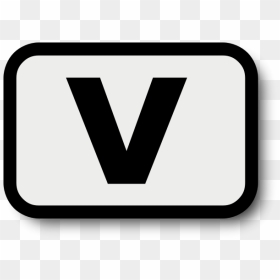 Letter V - Sign, HD Png Download - letter v png