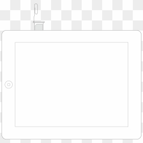 Ipad Sim Tray - Desk, HD Png Download - ipad png transparent