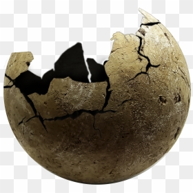 Cracked Stone Sphere, Png Download, Transparent Png - stone pillar png