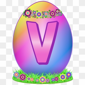 Easter Egg Letter S, HD Png Download - letter v png