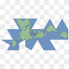 Dymaxion Map Projection - Dymaxion Map Png, Transparent Png - globe map png