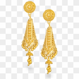 Jali 22ct Gold Filigree Earring 730 00 Sku - Kammal Models In Gold, HD Png Download - jali png