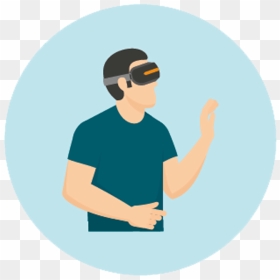 Virtual Reality In Education - Sitting, HD Png Download - education cap png