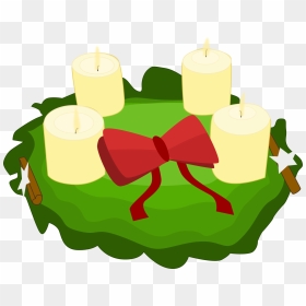 Wreath Clipart Cartoon - Advent Cartoon, HD Png Download - advent wreath png