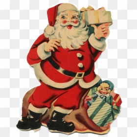 Vintage Father Christmas Png , Png Download - Transparent Vintage Christmas Png, Png Download - christmas father png