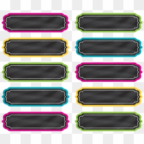 Teacher Created Resources Chalkboard Brights Labels - Adhesive, HD Png Download - chalkboard labels png