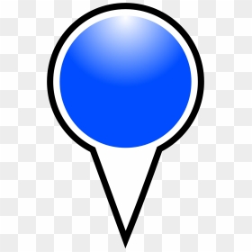 Map Pointer Blue Color Vector Illustration - Pin Transparent Map Marker, HD Png Download - location pointer png