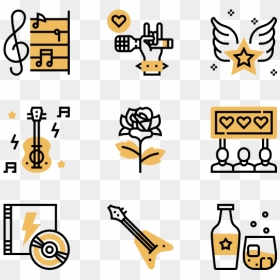 Film Icons, HD Png Download - rock and roll png