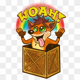 Crash - Cartoon, HD Png Download - crash bandicoot woah png