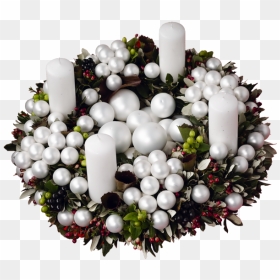 Modern Advent Wreath - Couronne De L Avent, HD Png Download - advent wreath png