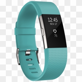 Fitbit Charge - Fitbit Charge 2 Teal Large, HD Png Download - fitbit png