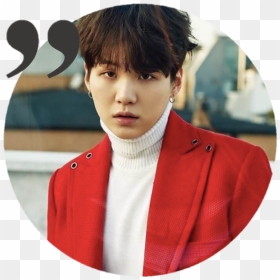 Min Yoongi - - Suga In Red Outfit, HD Png Download - yoongi png