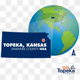5 Gtep Globe-ks Map - Go Topeka, HD Png Download - globe map png