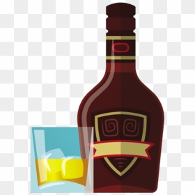 Glass Bottle, HD Png Download - bebidas png
