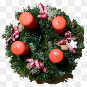Corona Natal, HD Png Download - advent wreath png