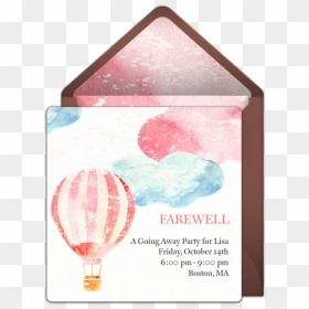 Hot Air Balloon, HD Png Download - farewell png