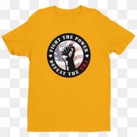 Fight The Power Emblem Anti Nra Unisex Short Sleeve - Active Shirt, HD Png Download - nra logo png