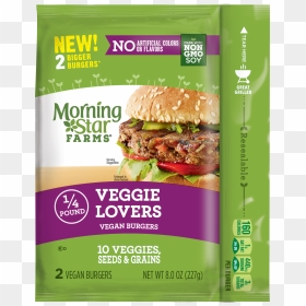 Morning Star Meat Lovers Vegan Burger, HD Png Download - veg patties png