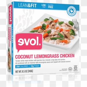 Evol Lean & Fit Coconut Lemongrass Chicken - Love Fire Grilled Steak, HD Png Download - tender coconut png