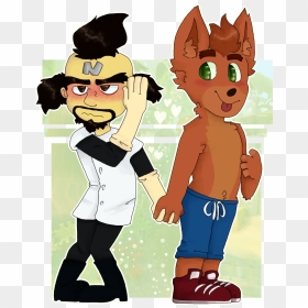 I Love These Two ♥ ♥  - Cartoon, HD Png Download - crash bandicoot woah png