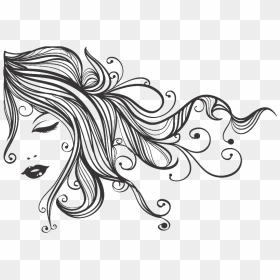 Hair Salon - Girl Vector Design, HD Png Download - hair salon png