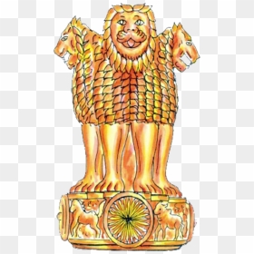 Colour Of National Emblem Of India , Png Download - Sketch Of National Emblem Of India, Transparent Png - national emblem of india png
