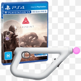 Playstation Vr Aim Controller For Ps4 , Png Download - Farpoint Ps4, Transparent Png - playstation vr png