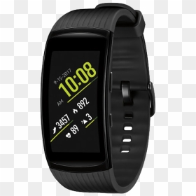 Samsung Gear Fit2 Pro Black Large, HD Png Download - fitbit png