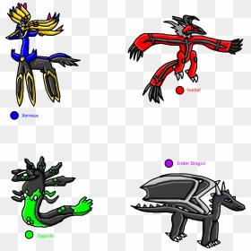 Xerneas, Yveltal, Zygarde, And Ender Dragon - Xerneas Yveltal Zygarde Fusion, HD Png Download - xerneas png