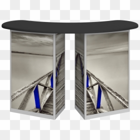 Linear Double Reception Counter , Png Download - Black And White Picture Of Jetty, Transparent Png - counter png