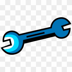 Vector Illustration Of Open End Spanner Wrench Tool - Hand Tools Logo, HD Png Download - spanner vector png
