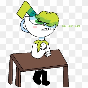 Ask My Cuphead Oc Lime Juice - Cartoon, HD Png Download - lime juice png