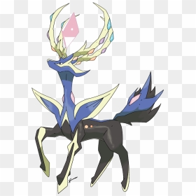 Mega Xerneas By Rey-menn - Mega Xerneas, HD Png Download - xerneas png