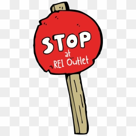 Rei Red Stop Sign Without The - Stop Sign Cute, HD Png Download - garage sale png