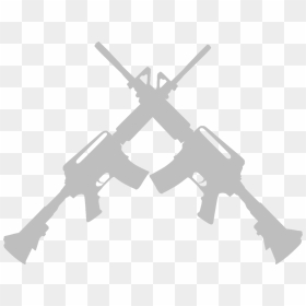 Crossed Guns Transparent, HD Png Download - gun icon png