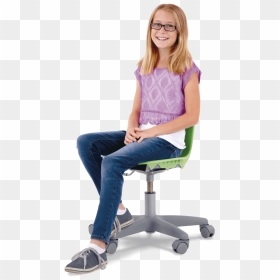 Student On Chair Png, Transparent Png - people sitting on chairs png
