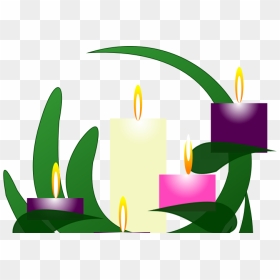 Clip Art Advent Candles, HD Png Download - advent wreath png