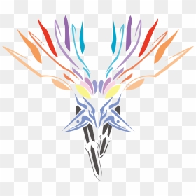 Xerneas Wallpaper - Tribal Pokemon, HD Png Download - xerneas png